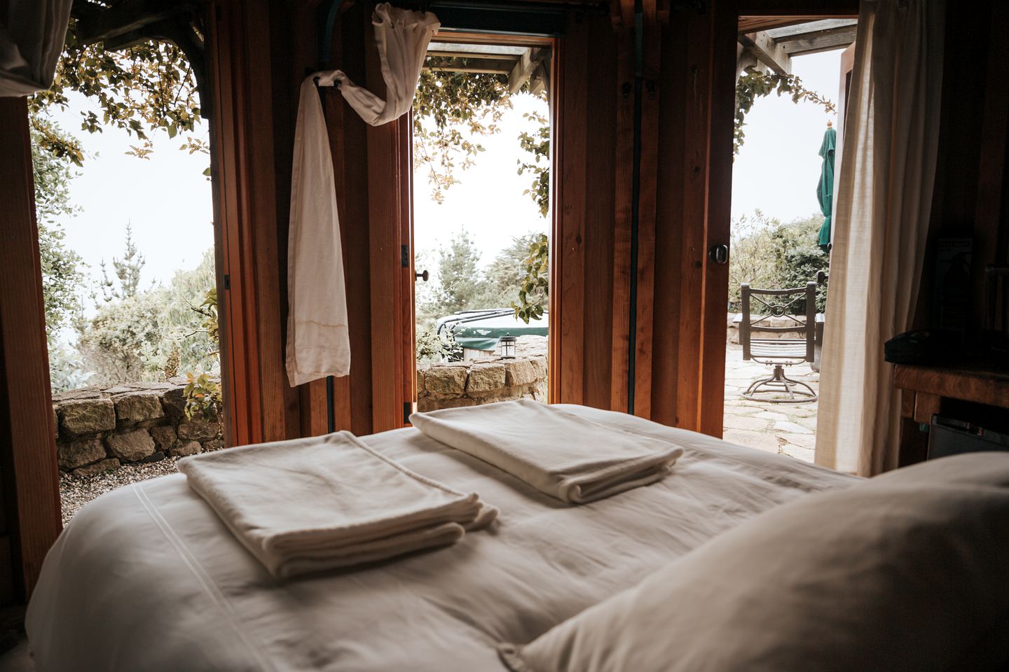 Glamping in Stinson Beach, California Waterfront Gazebo rental