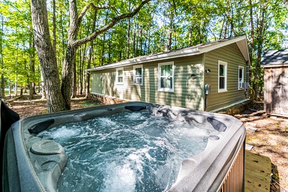 Charming Dog-Friendly Cabin with Hot Tub and Fire Pit - Pond Access Makes This the Perfect Cabin for Your Fishing Getaway in Berkeley Springs, WV photo 3