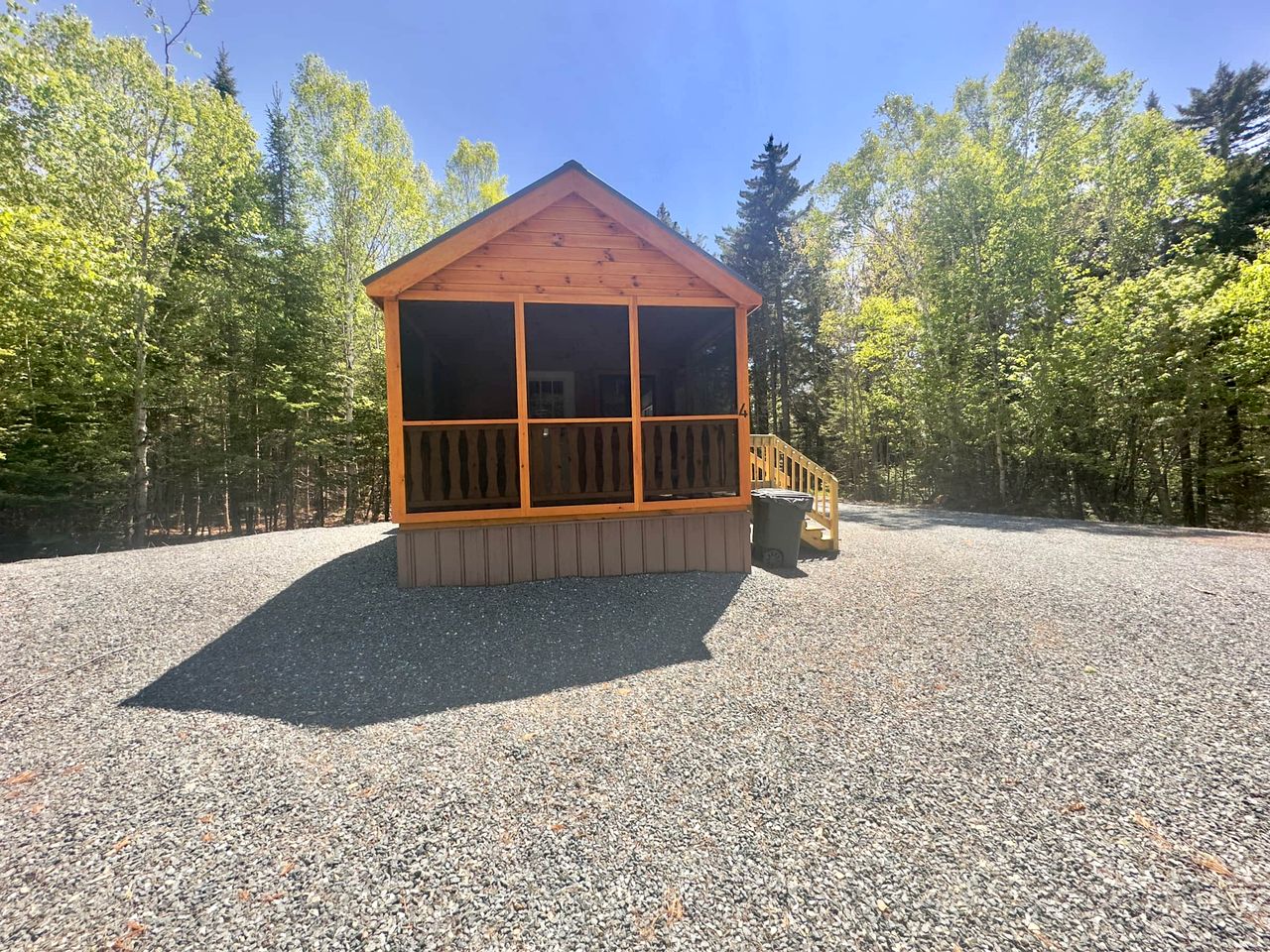 Charming Rustic Cabin with Barbecue and Fire Pit in Steuben, Maine