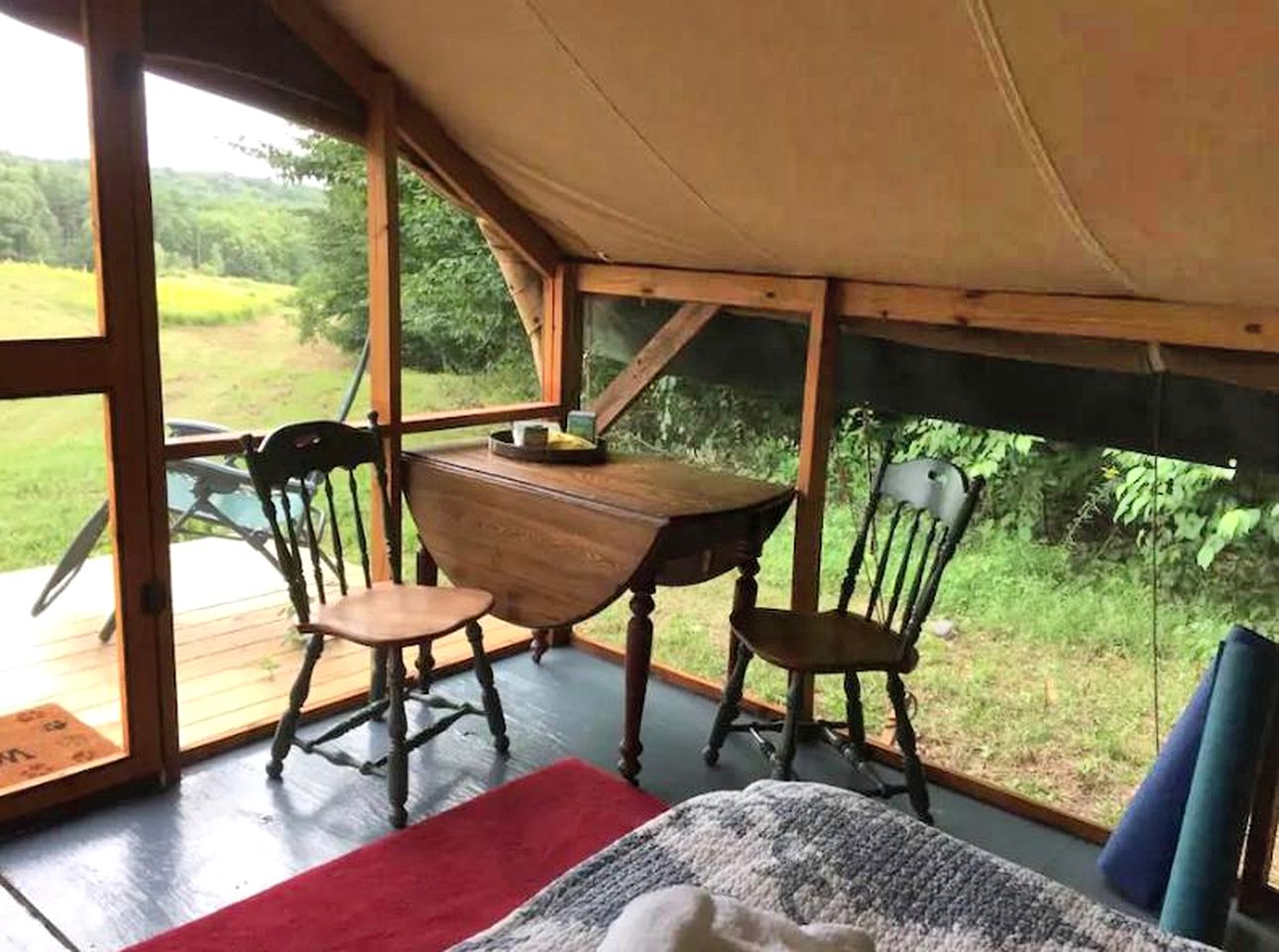 Charming Tented Cabin Rental for a City Escape in Wells, Vermont