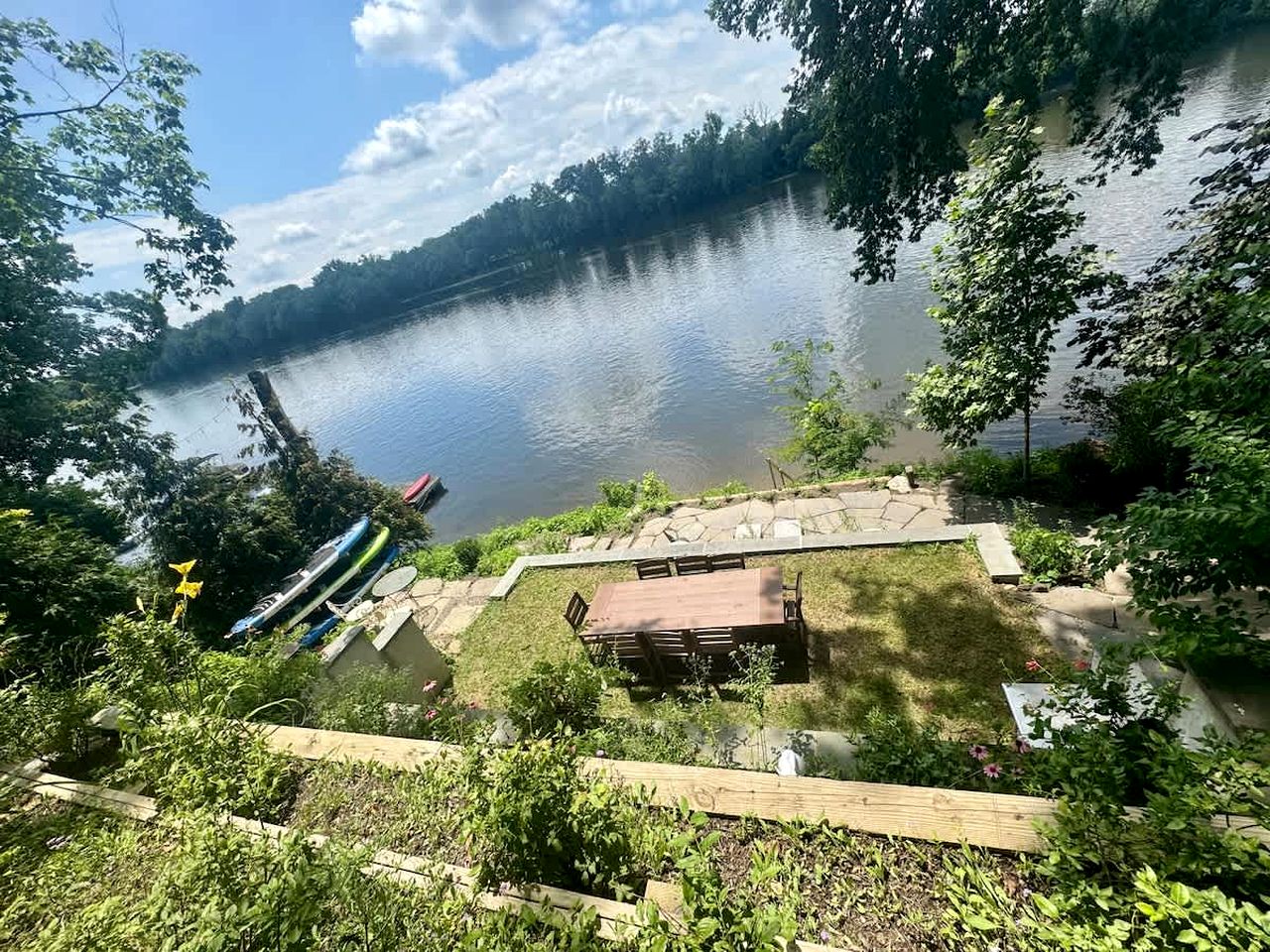 Charming Historic Riverfront Home with Garden Views near Lambertville, New Jersey