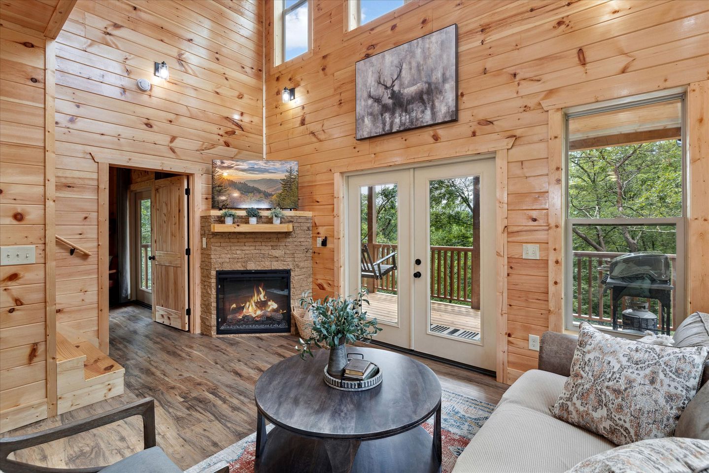 Impressive Cabin Retreat with Game Room and Beautiful Exterior Living Space in Sevierville, Tennessee