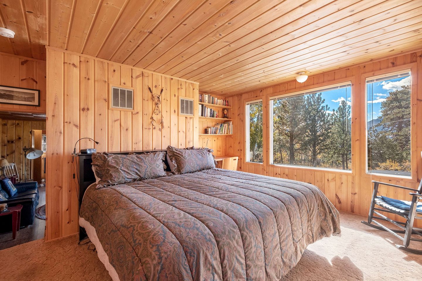 Delightful Rustic Cabin with Fireplace and Spectacular Mountain Views in Estes Park, Colorado