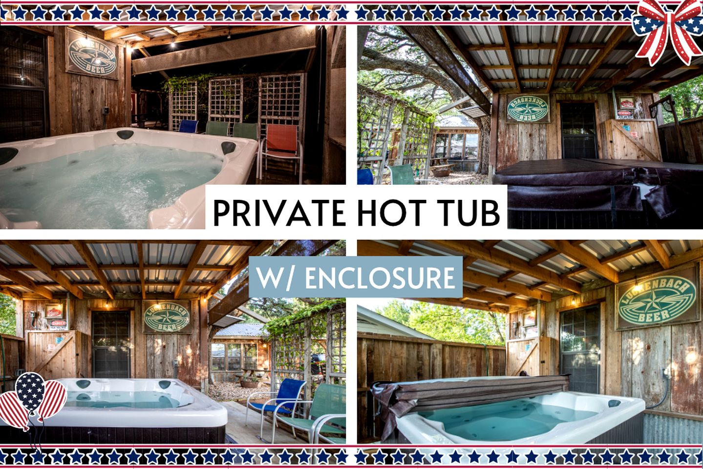 Chic, Renovated Barn with Hot Tub near the Heart of Fredericksburg Texas, Perfect for a Rustic Escape