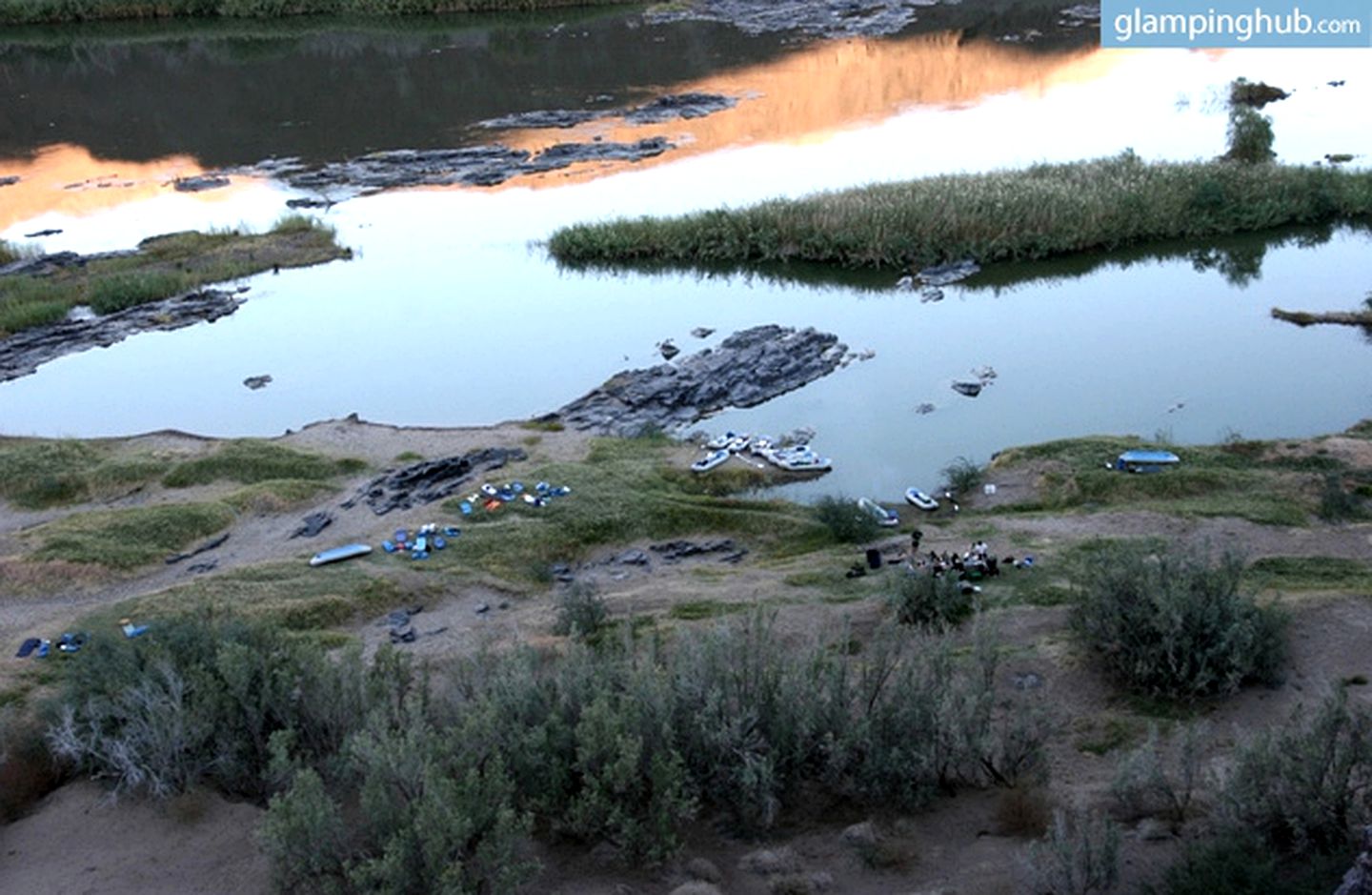 Chic Shack Tents on the Banks of Orange River, South Africa