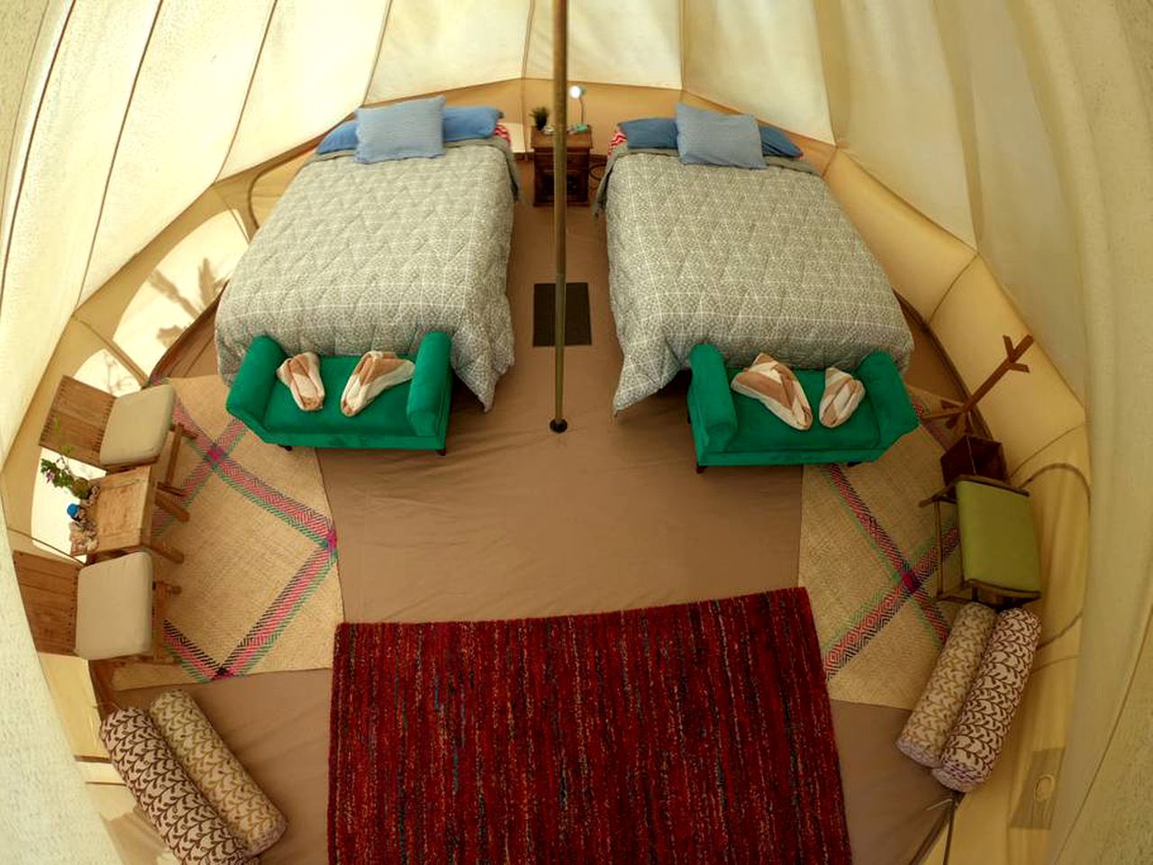 Beachfront Tent Rental for a Glamping Getaway on the Baja Peninsula near La Paz, Mexico