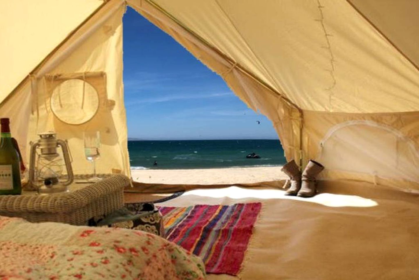 Beachfront Tent Rental for a Glamping Getaway on the Baja Peninsula near La Paz, Mexico
