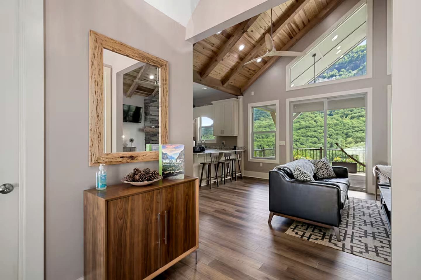 Mountain Hideaway with Waterfall Views & Relaxing Hammocks in Chimney Rock, North Carolina