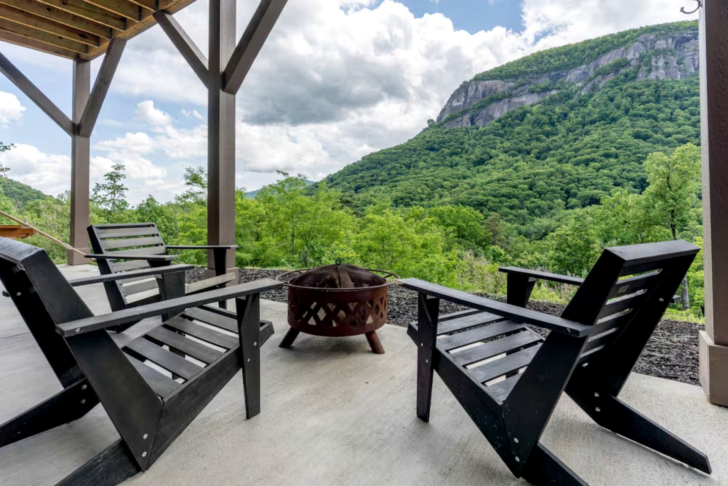 Mountain Hideaway with Waterfall Views & Relaxing Hammocks in Chimney Rock, North Carolina