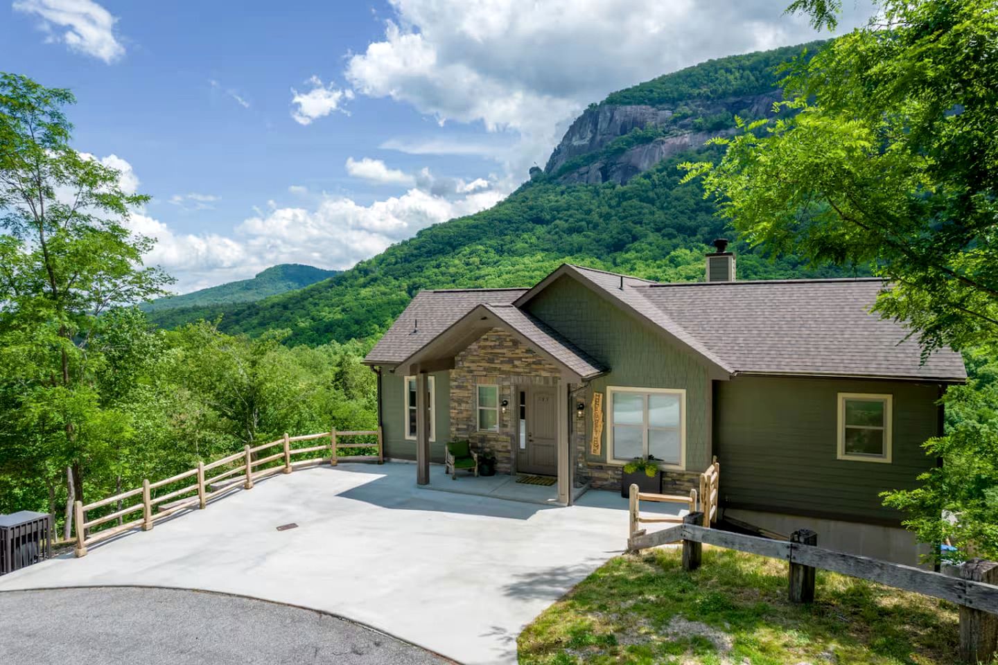 Mountain Hideaway with Waterfall Views & Relaxing Hammocks in Chimney Rock, North Carolina