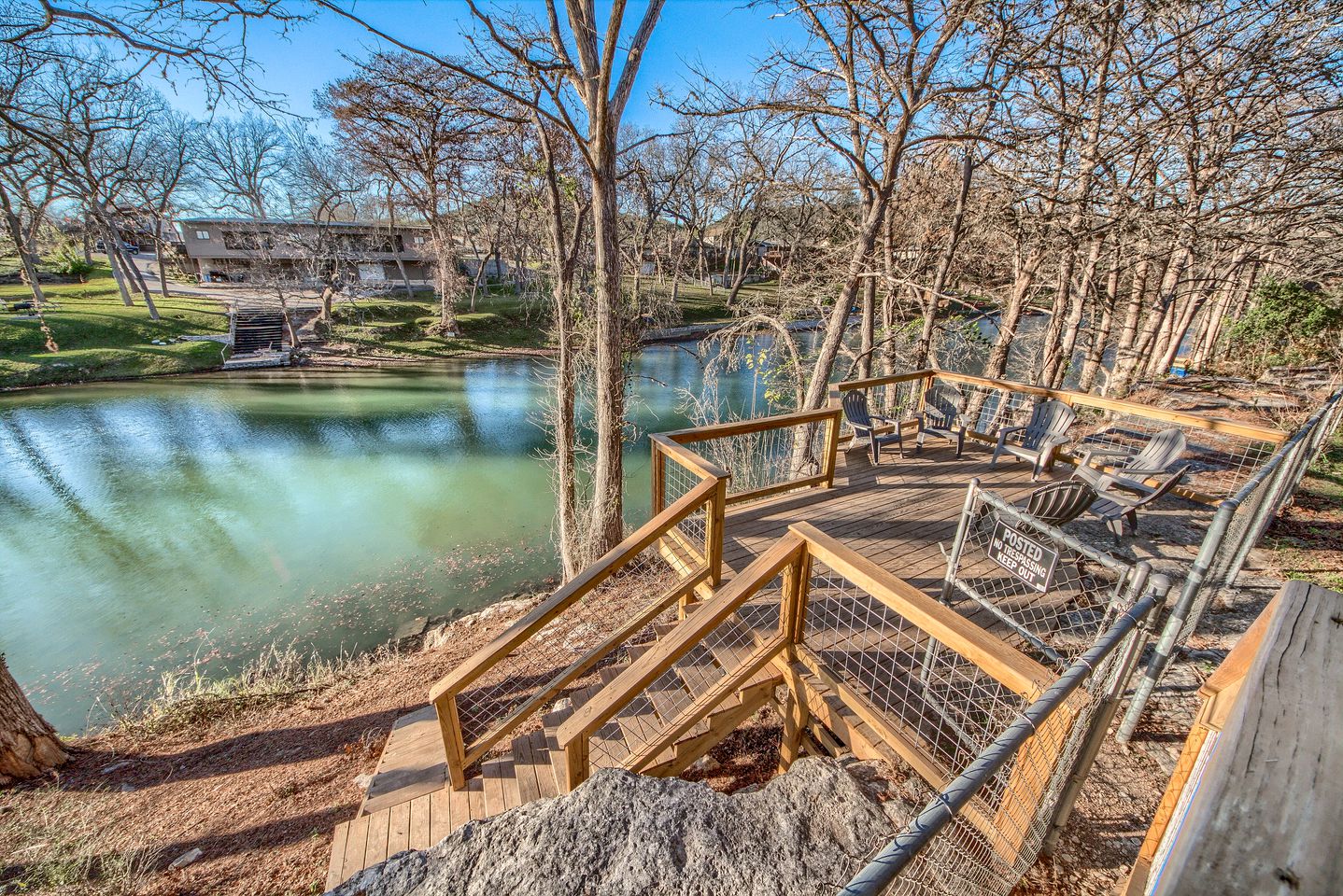 Spectacular Guadalupe Riverfront Family Cabin with Fire Pit and River Access near Canyon Lake, Texas