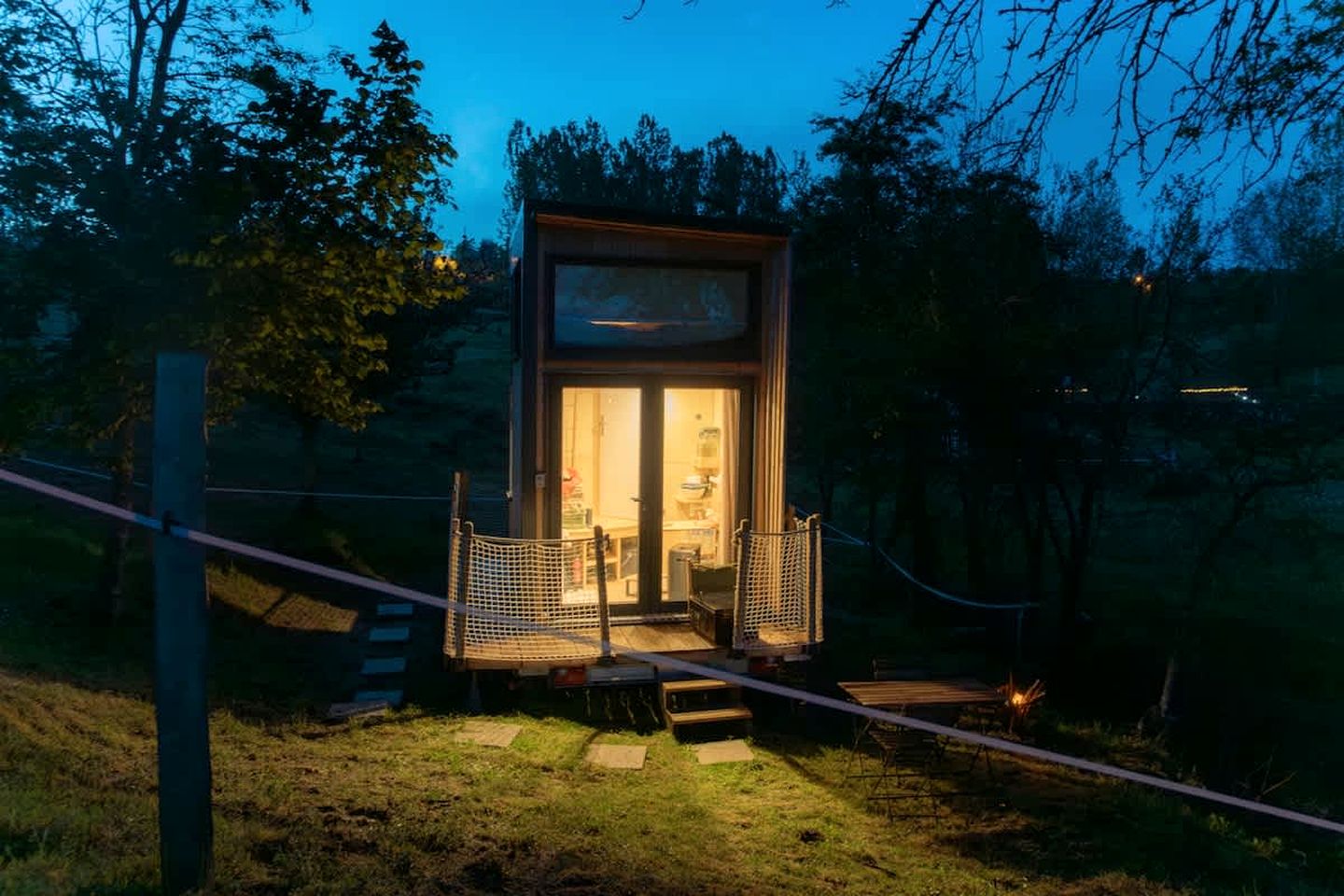 Charming Panoramic Tiny House with Eco-Friendly Design Near Saint-Pierre-Eynac, France