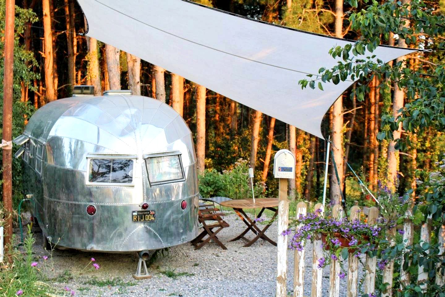 Classic Airstream Rental for a Glamping Getaway near the Pyrenees in France