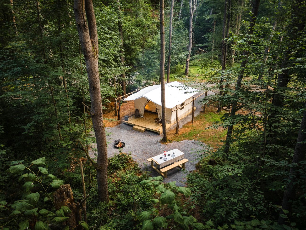 Gorgeous Safari Tent in the Lake George Area of the Adirondack Mountains, Perfect for a Family Weekend Away