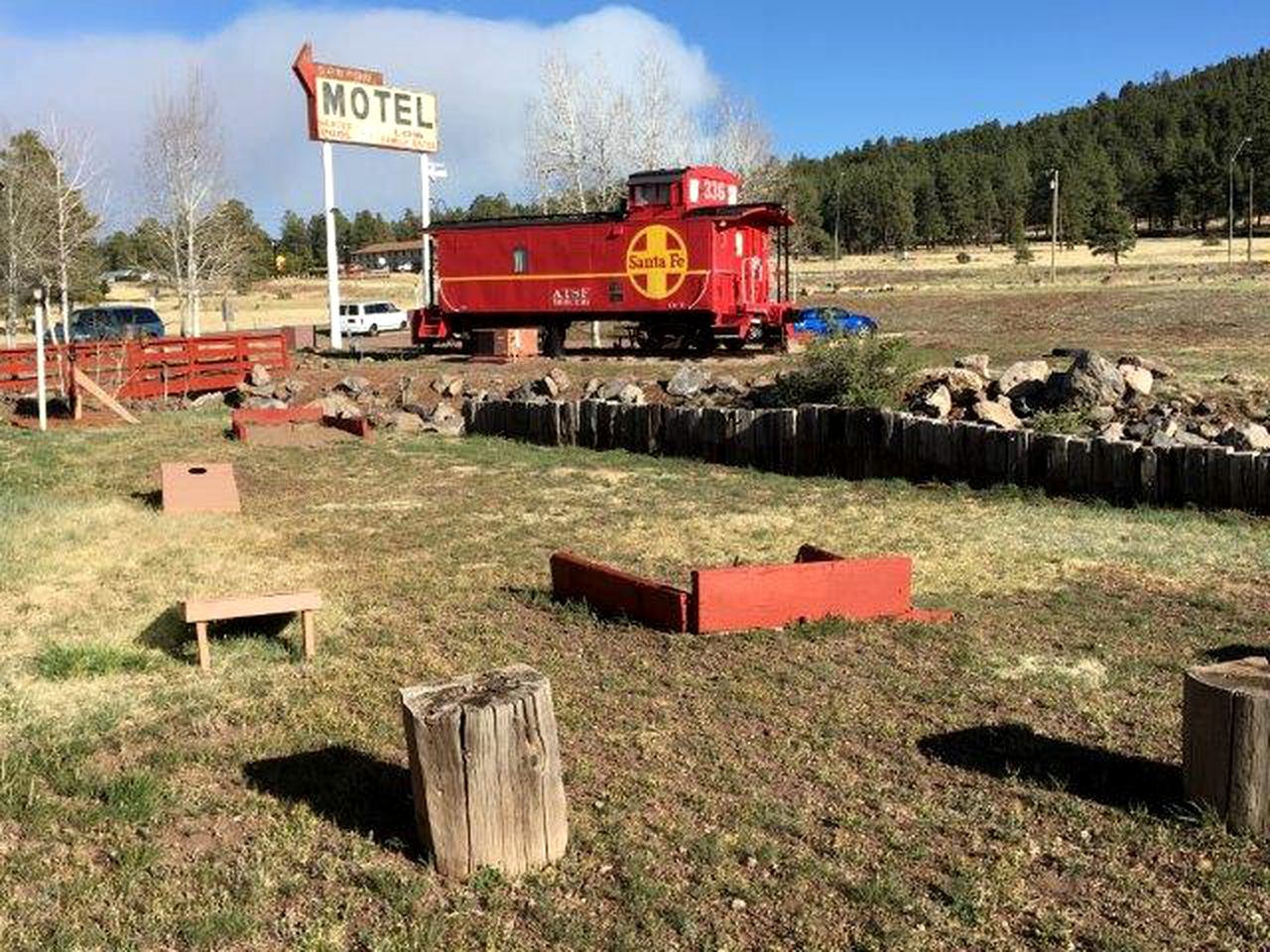 Classic Railcar Suites from the 1950s near the Grand Canyon in Northern Arizona