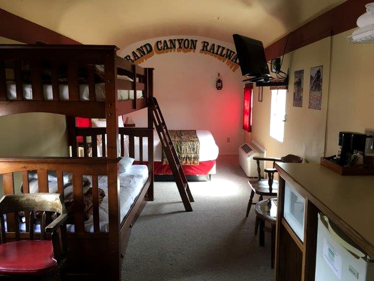 Classic Railcar Suites from the 1950s near the Grand Canyon in Northern Arizona