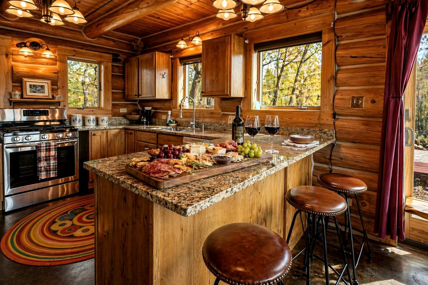 Classic Log Cabin Hideaway with Loft, Balcony & Fireplace in Buffalo, Wyoming