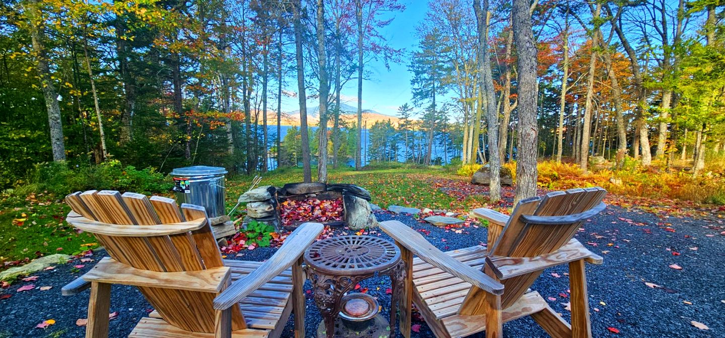 Secluded Lakefront Hideaway with Dock, Fire Pit & Forest Views in Greenville, Maine