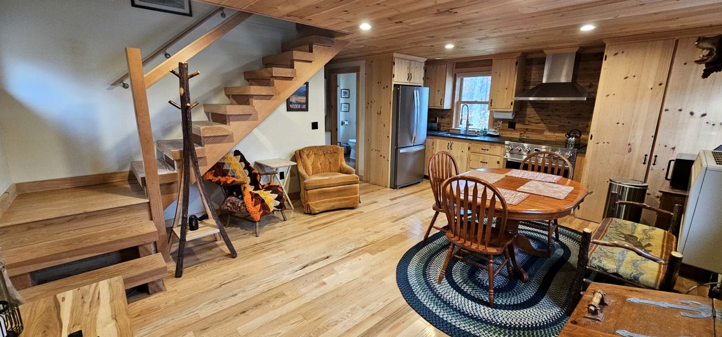 Secluded Lakefront Hideaway with Dock, Fire Pit & Forest Views in Greenville, Maine