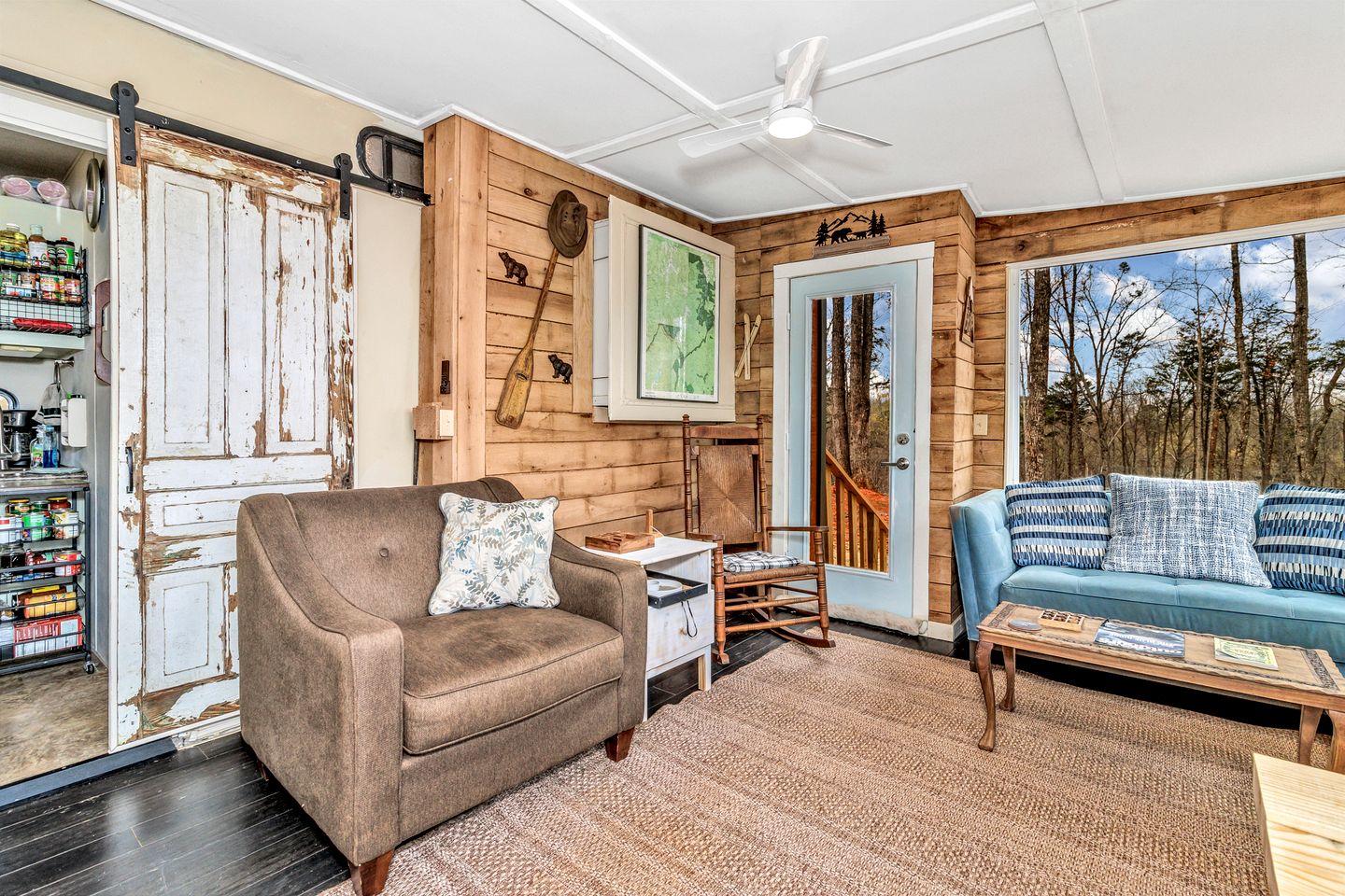 Cozy Mountain Camper Retreat with Private View Deck & Fire Pit in Old Fort, North Carolina