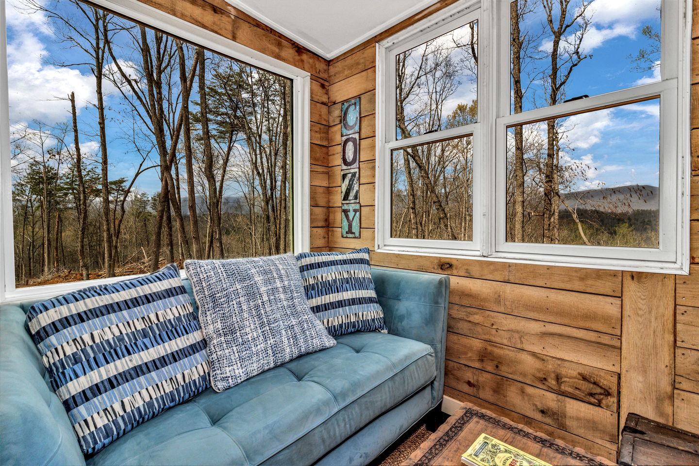 Cozy Mountain Camper Retreat with Private View Deck & Fire Pit in Old Fort, North Carolina