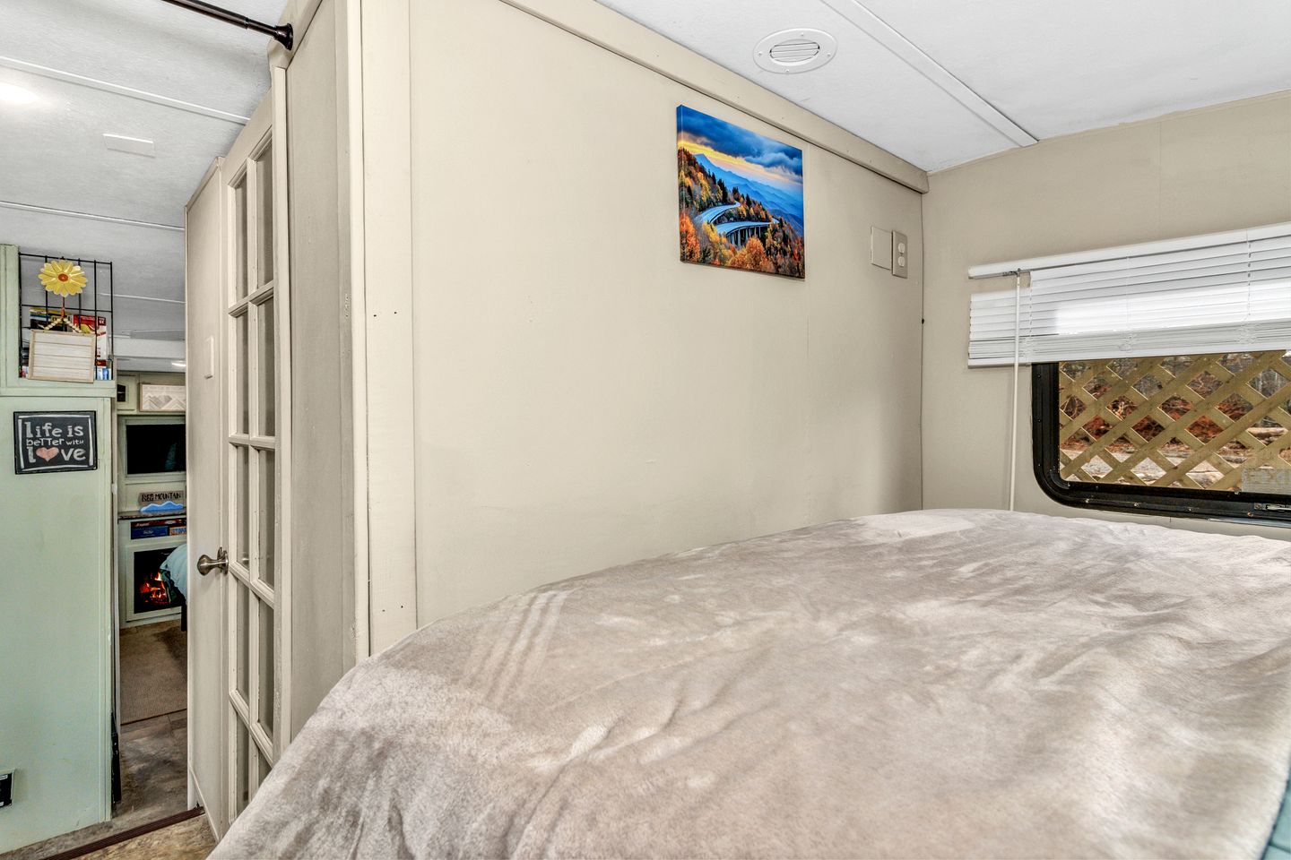 Cozy Mountain Camper Retreat with Private View Deck & Fire Pit in Old Fort, North Carolina