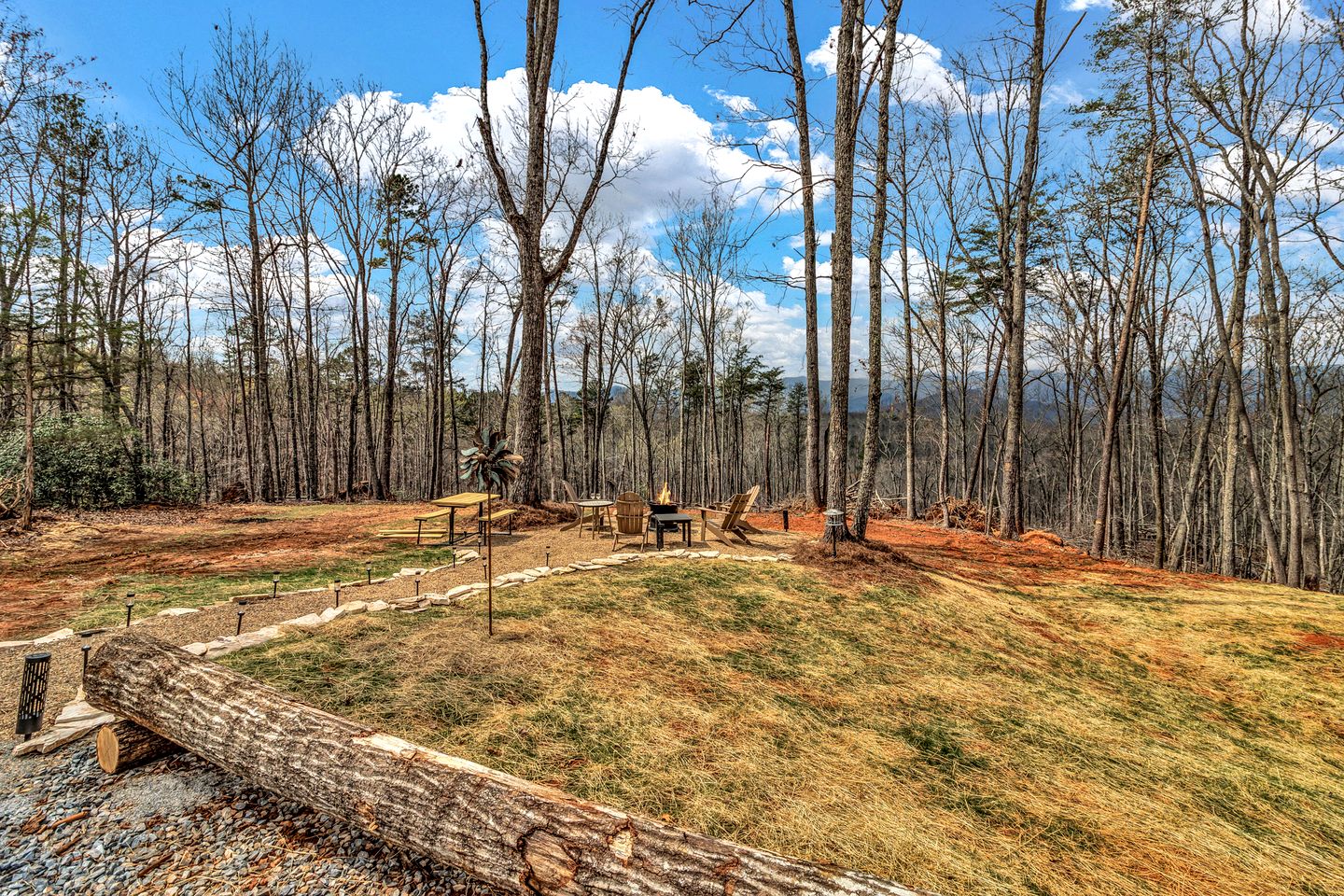 Cozy Mountain Camper Retreat with Private View Deck & Fire Pit in Old Fort, North Carolina