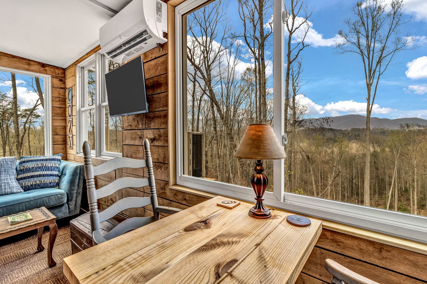 Cozy Mountain Camper Retreat with Private View Deck & Fire Pit in Old Fort, North Carolina