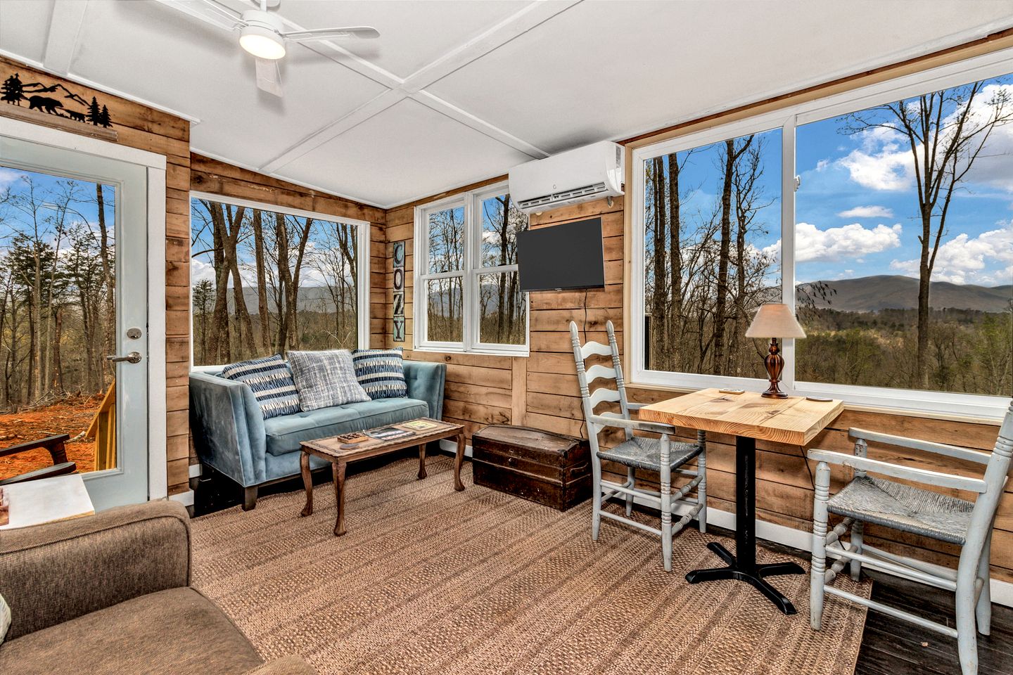 Cozy Mountain Camper Retreat with Private View Deck & Fire Pit in Old Fort, North Carolina