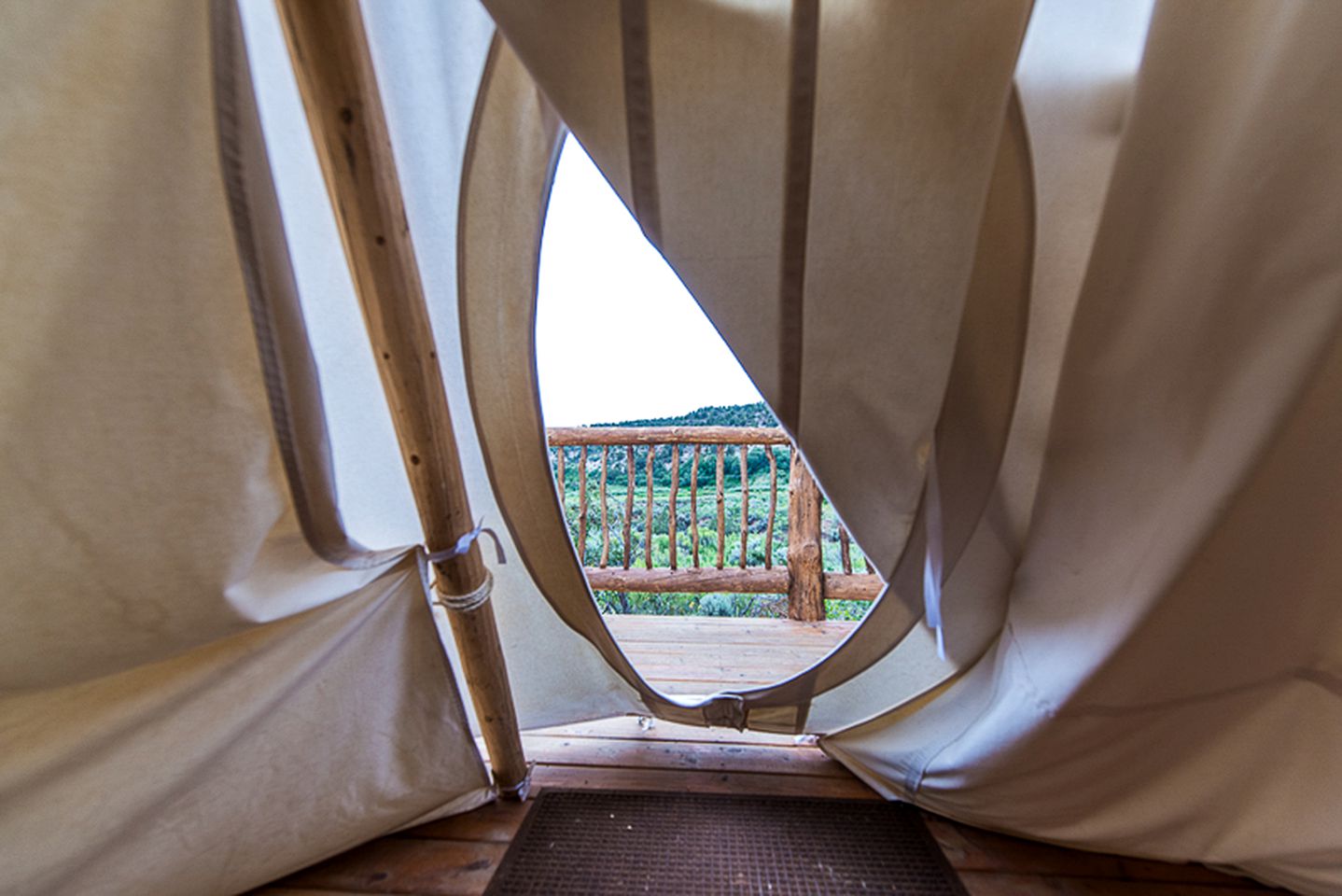 Hand Painted Luxury Tipi Rental for Three near Dixie National Forest, Utah