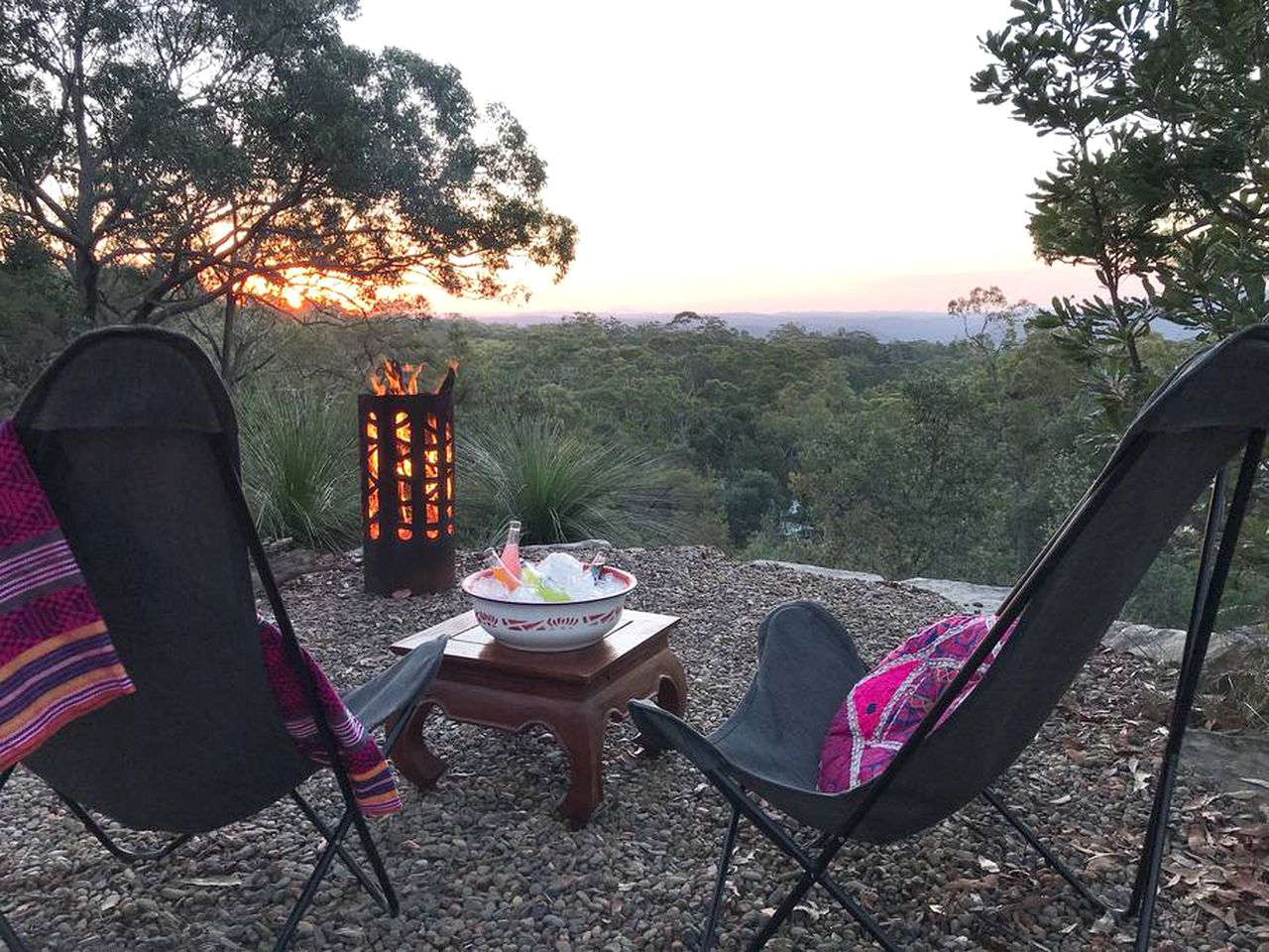 Secluded Glamping Tent with Views of Mount Yengo in Bucketty, New South Wales