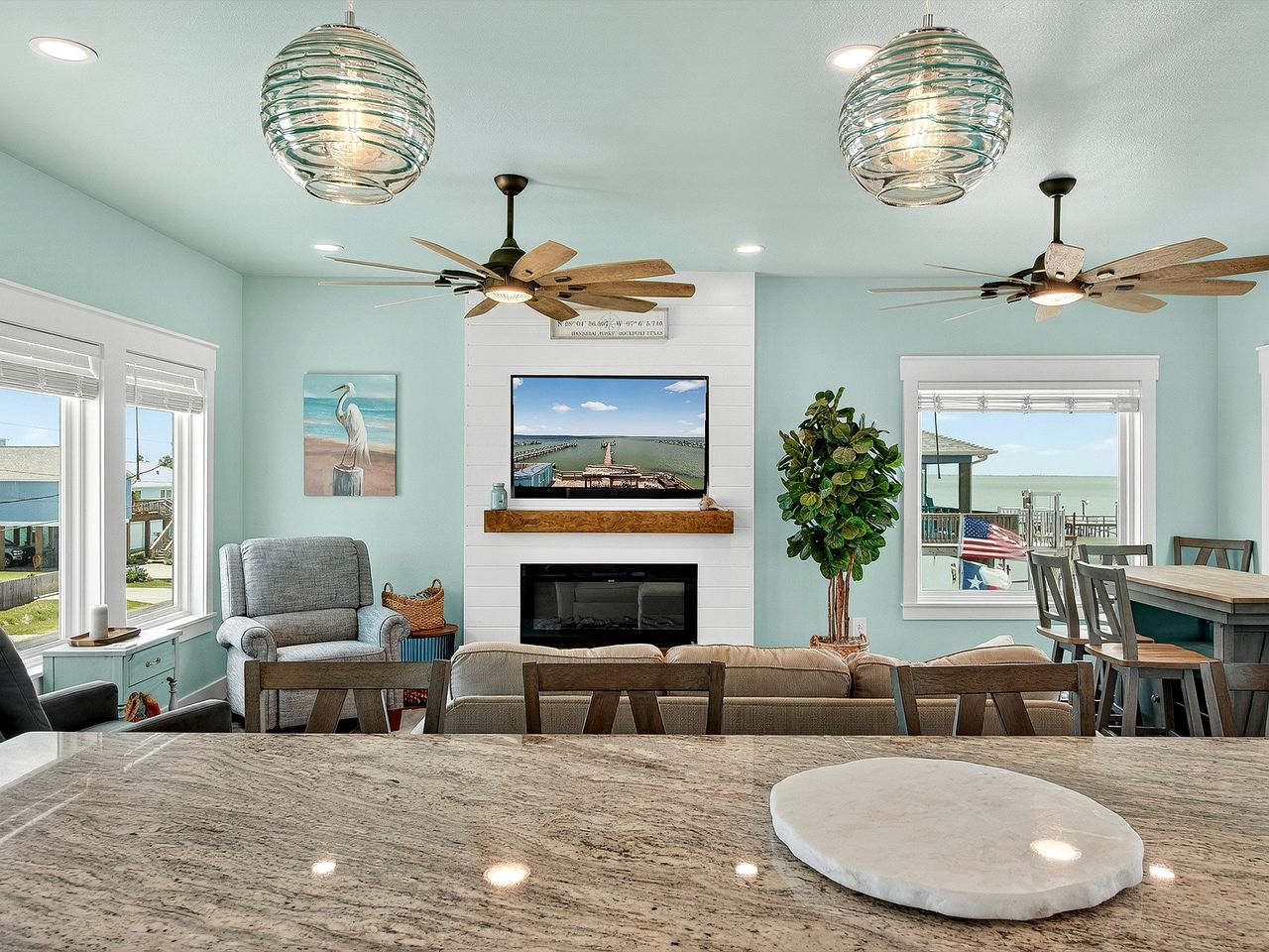 Stunning Bayfront Vacation Home with Pool, Fishing Pier & Kayaks near Copano Bay, Rockport Texas