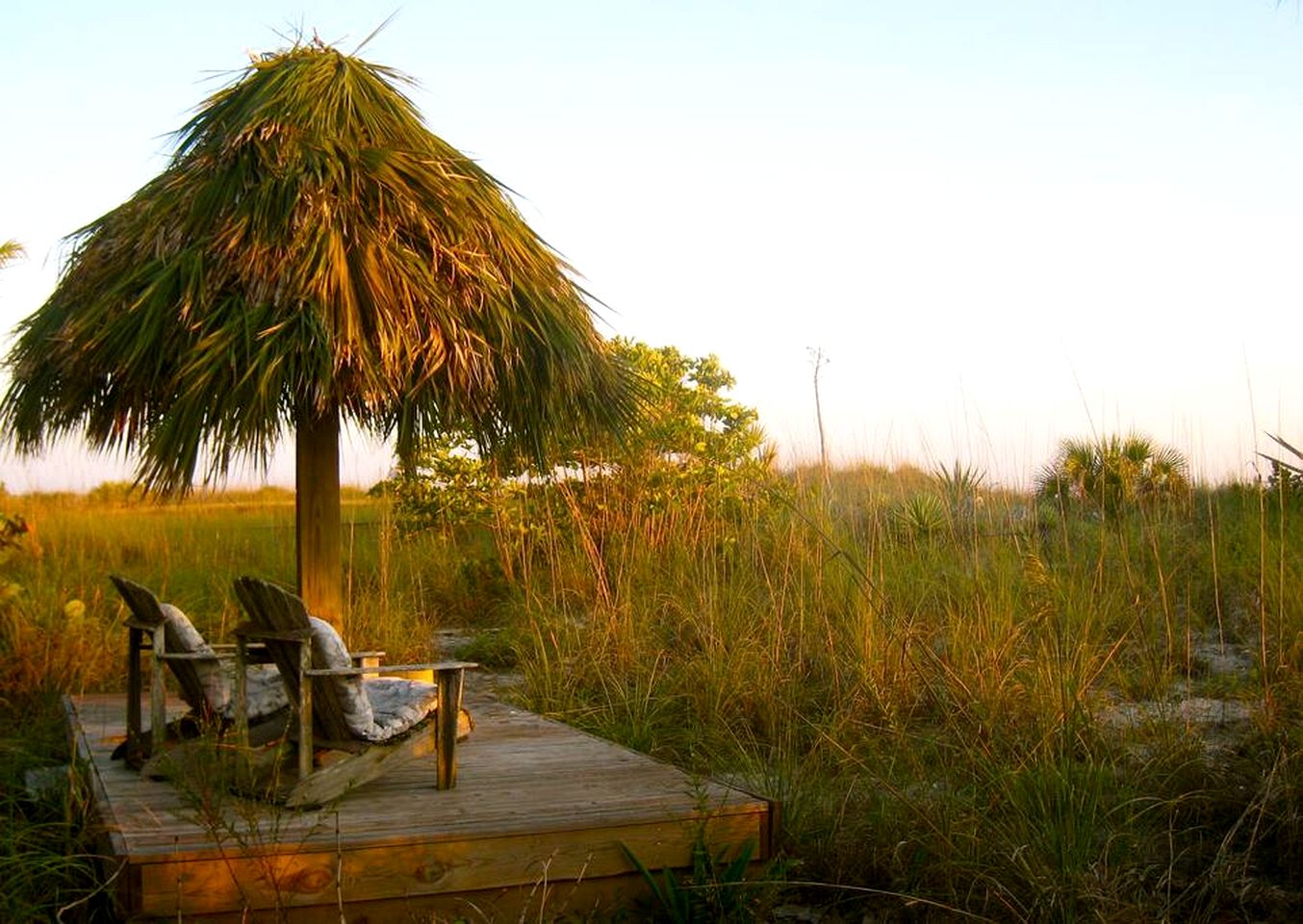 Secluded Beachfront Island Home with Hammocks and Tiki Hut on Little Gasparilla Island, Florida
