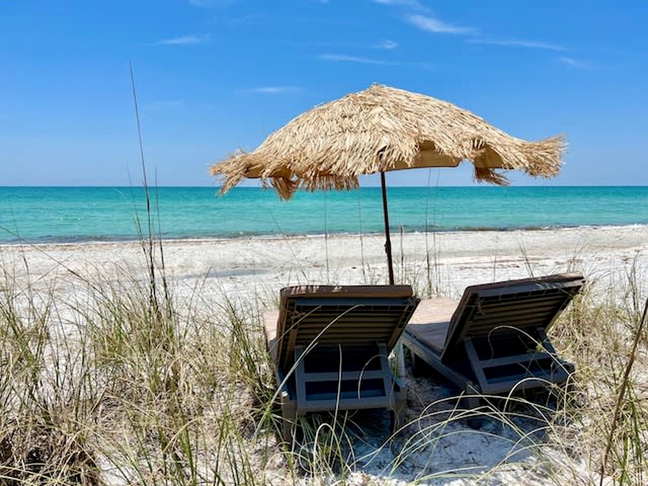 Secluded Beachfront Island Home with Hammocks and Tiki Hut on Little Gasparilla Island, Florida