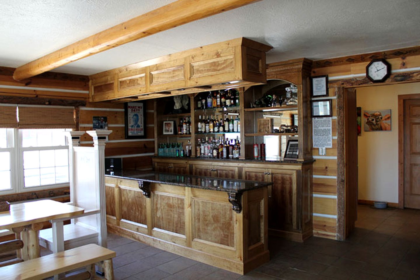 Log Cabin Rooms for Rent on a Guest Ranch in New Raymer, Colorado