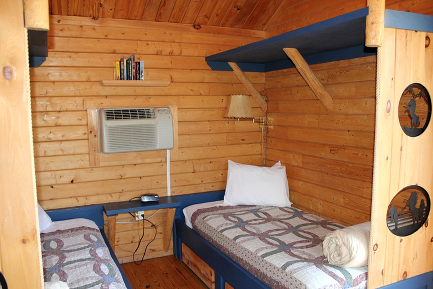 Log Cabin Rooms for Rent on a Guest Ranch in New Raymer, Colorado