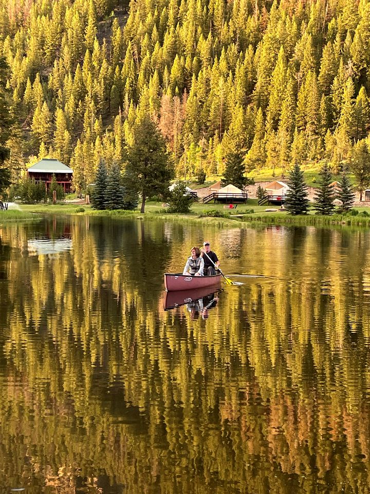 Colorado Glamping in Granby, in this Fully-Equipped Safari Tent Rental