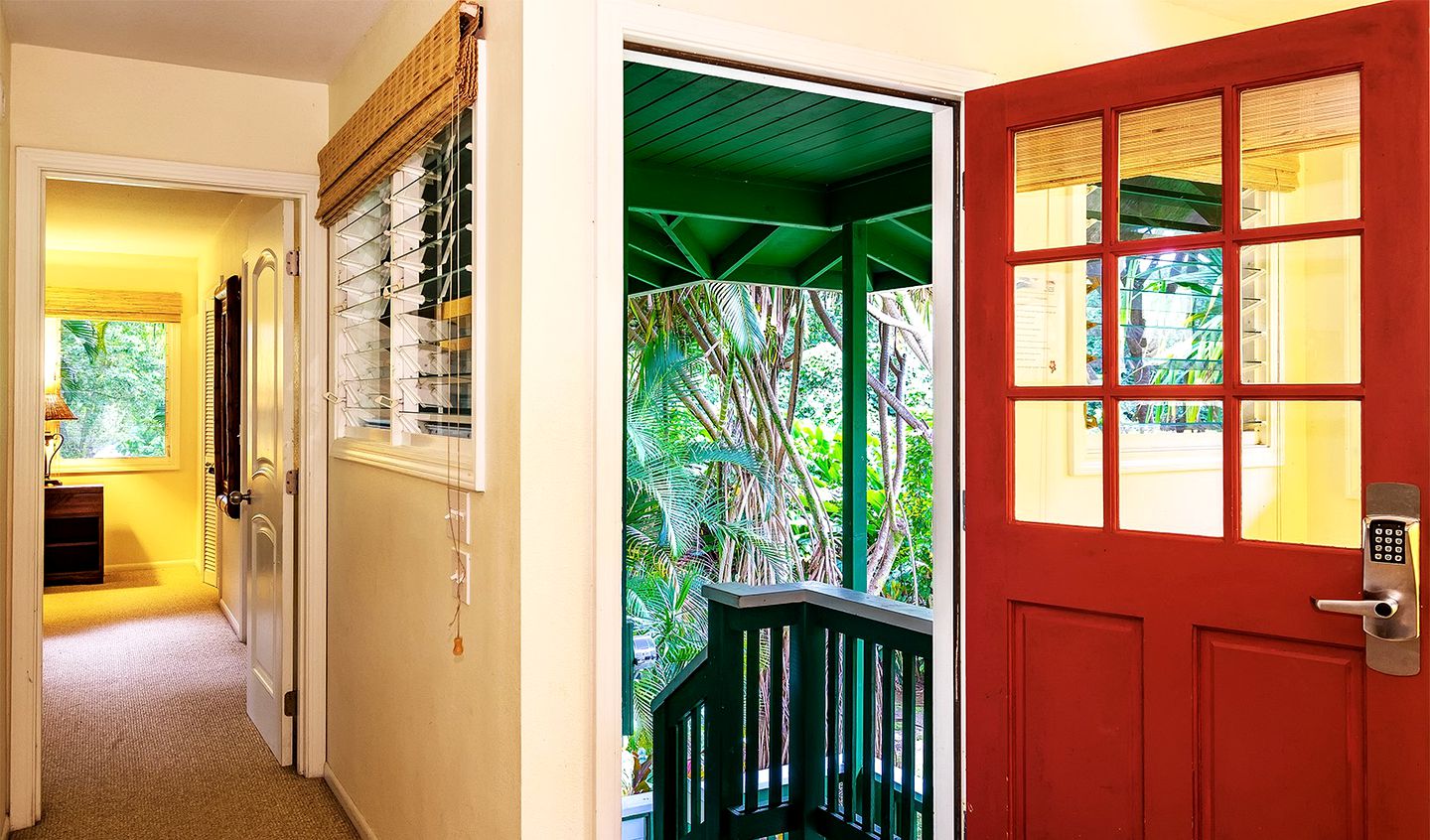 Colorful Elevated Cabin with Wi-Fi near Anini Beach, Kauai, Hawaii