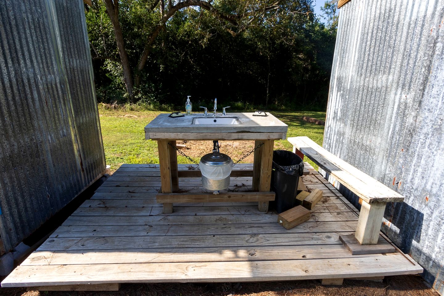 Colorful Romantic A-frame with Outdoor Shower in Texas