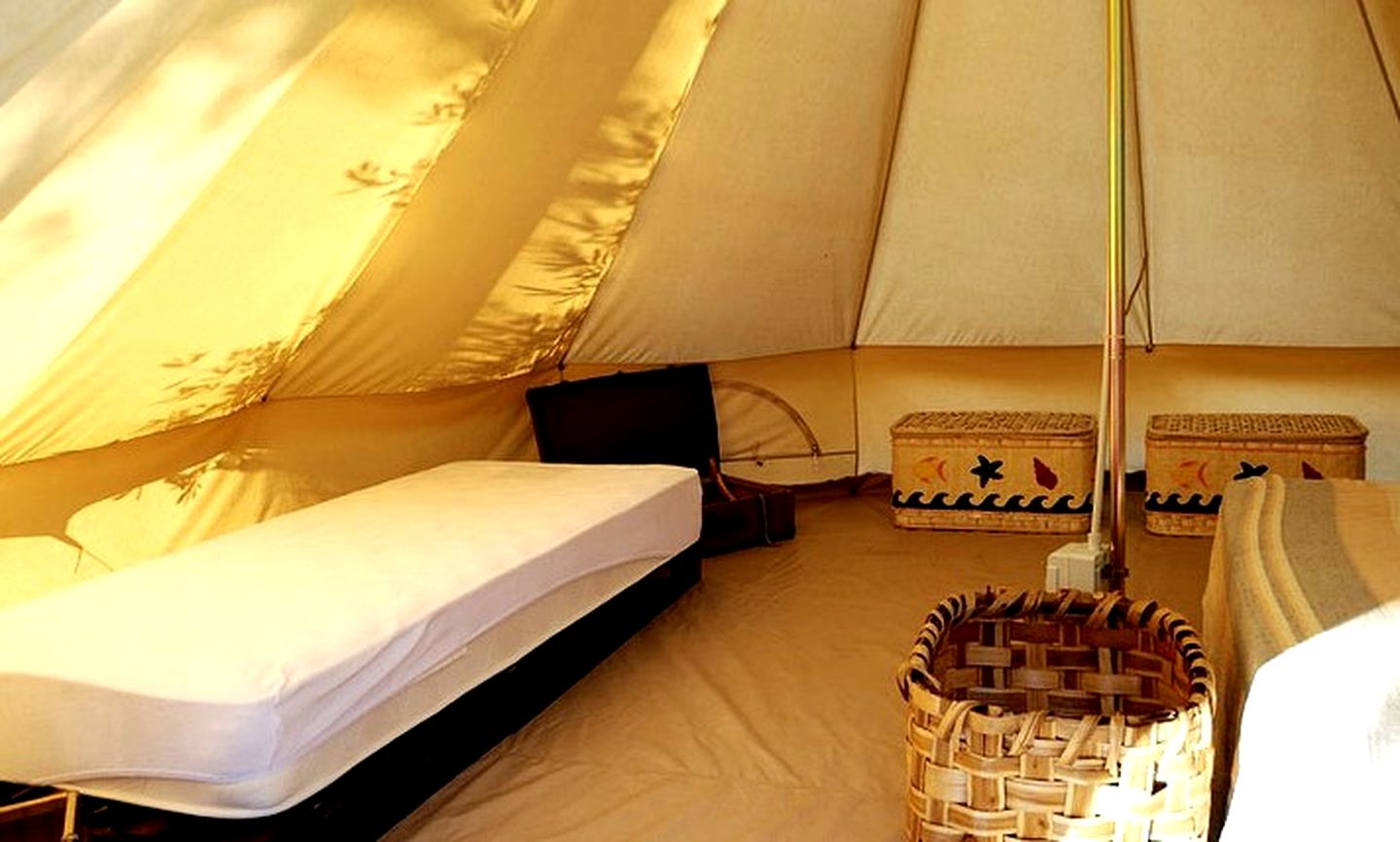 Gorgeous Bell Tent for a Camping Getaway on the Salentini Hills near Lecce, Italy