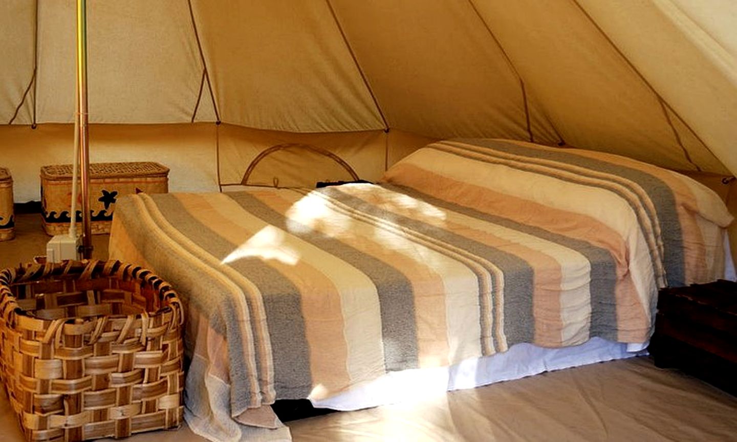 Gorgeous Bell Tent for a Camping Getaway on the Salentini Hills near Lecce, Italy