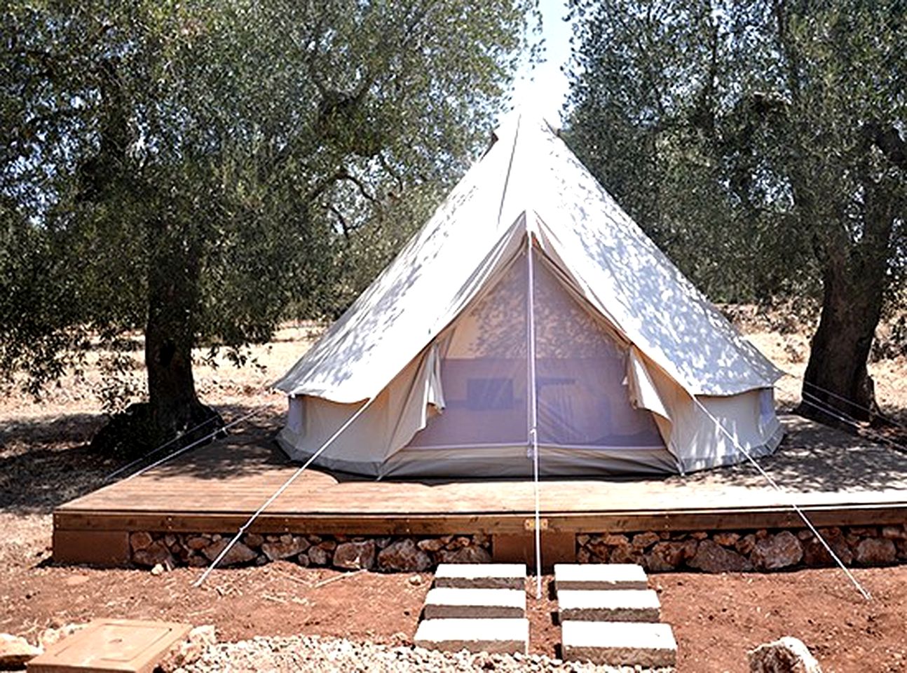 Gorgeous Bell Tent for a Camping Getaway on the Salentini Hills near Lecce, Italy