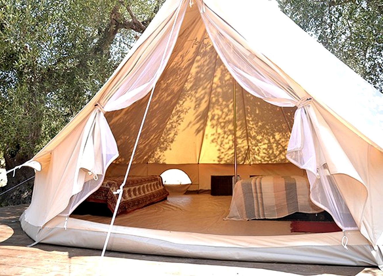 Gorgeous Bell Tent for a Camping Getaway on the Salentini Hills near Lecce, Italy