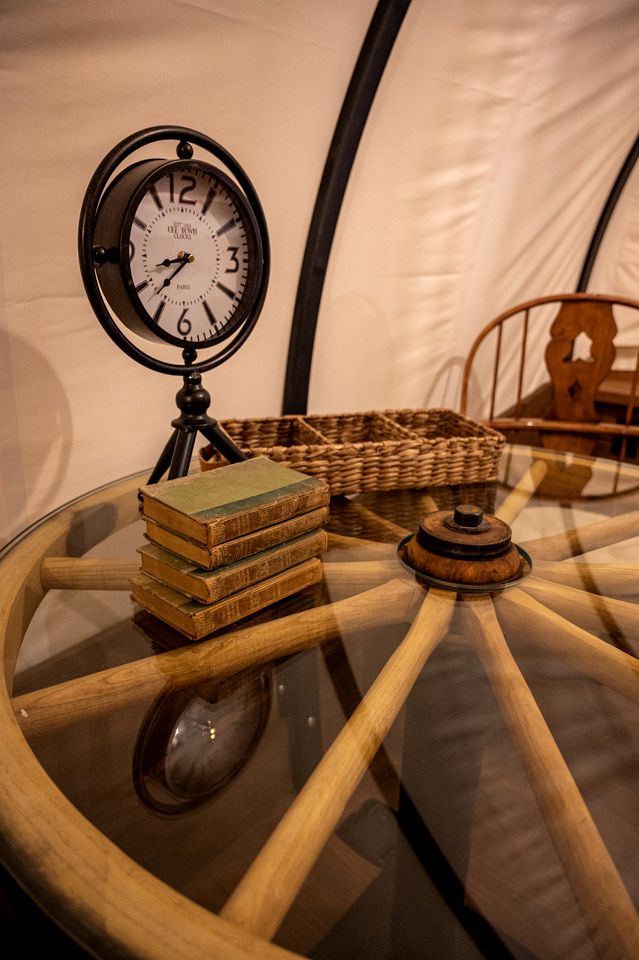 Unique Conestoga Glamping Wagon with King Bed & Private Bath | Bonners Ferry, Idaho Retreat
