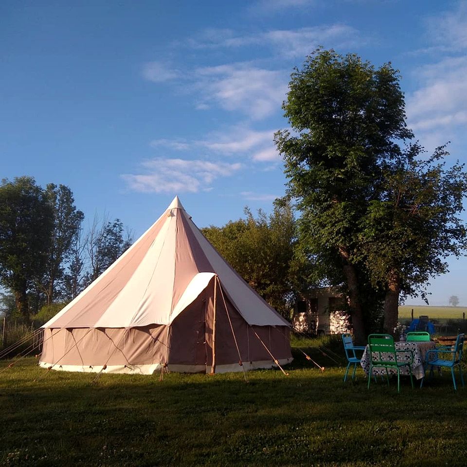 Bespoke Bell Tent for a Glamping Experience in the Puy de Dôme Department of France