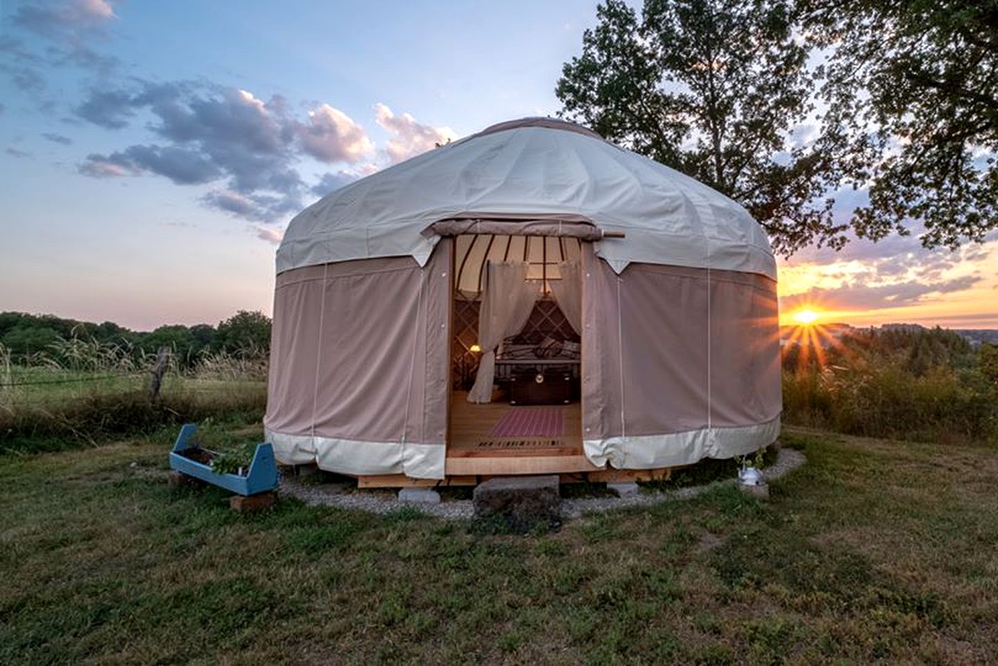 Stunning Yurt near Pays de Combrailles in the Massif Central Region of France