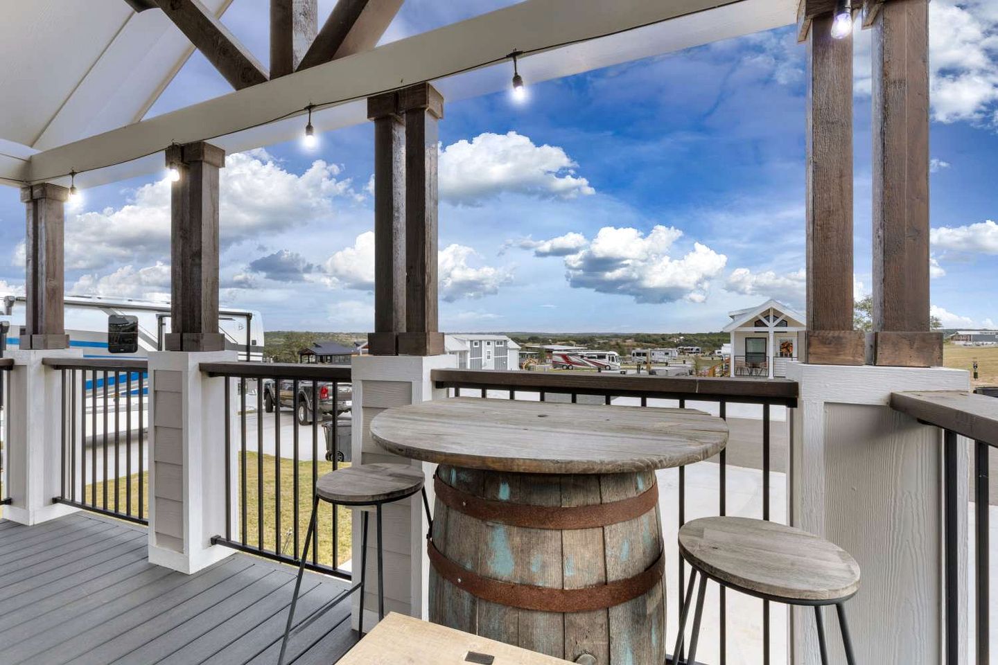 Modern Tiny Home with Pool and Dog Park Near Fredericksburg, TX