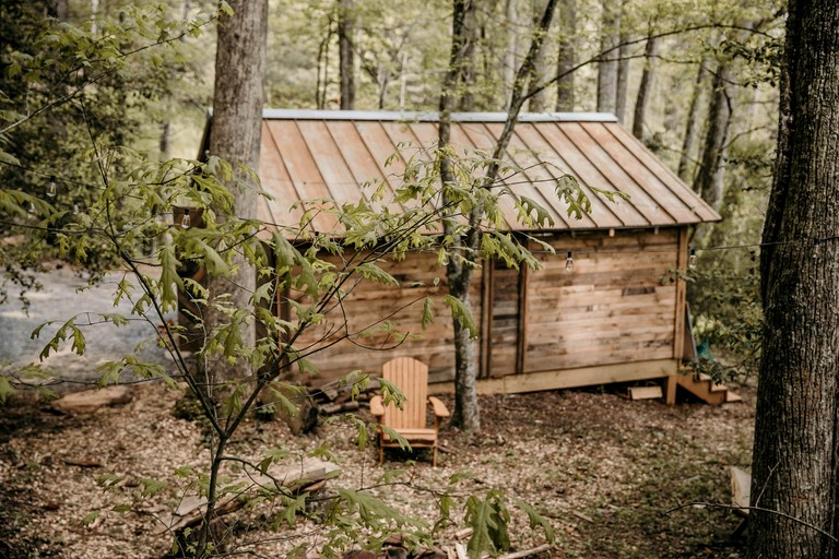 Unique Barnwood Cabin Retreat with Fire Pit and Outdoor Adventure in Zirconia, North Carolina