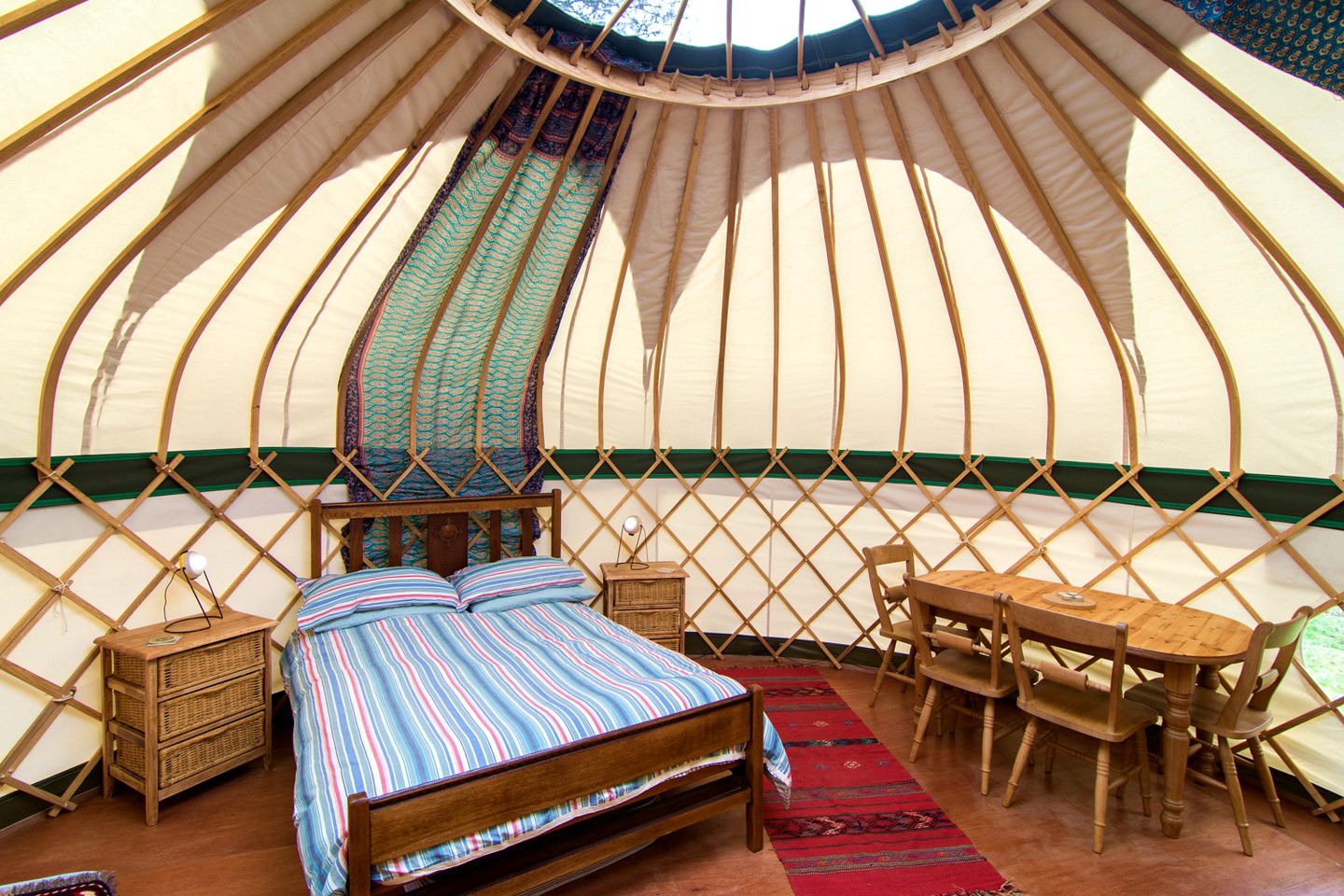 Quiet Moroccan Yurt in the Woodlands of Cornwall, England