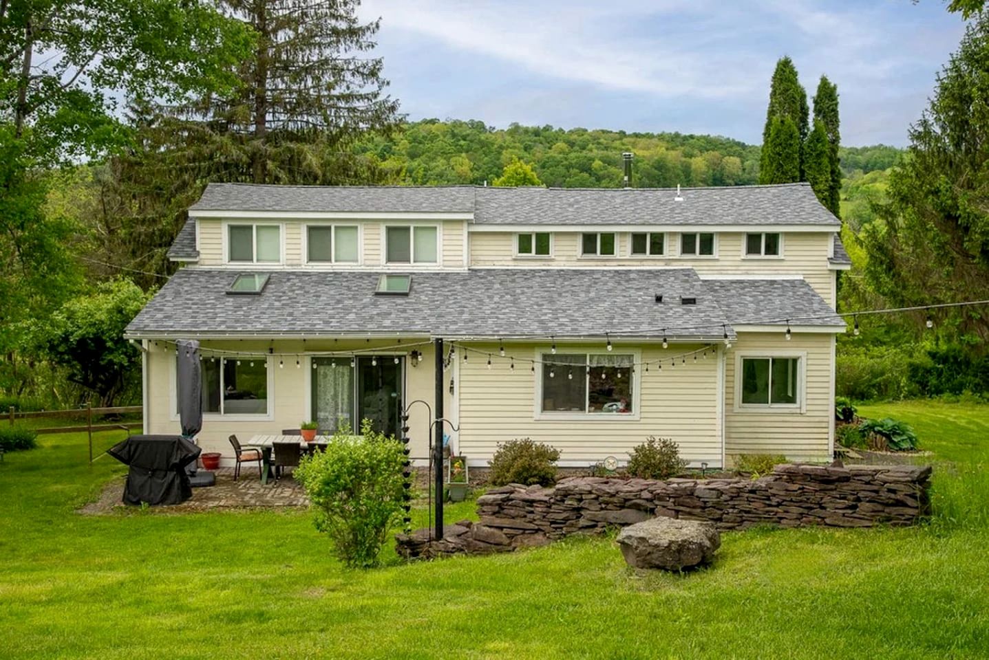 Elegant Farmhouse Getaway with Meadow Views & Outdoor Space in Treadwell, New York